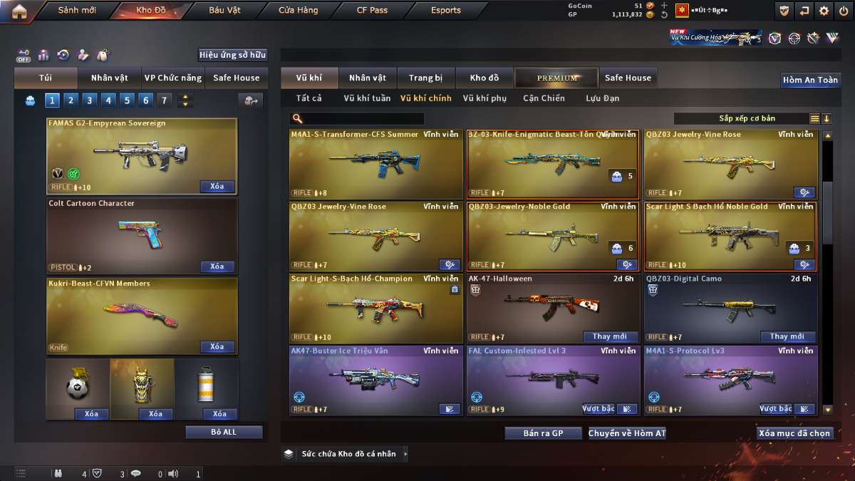 shop acc cf uy tin gia re